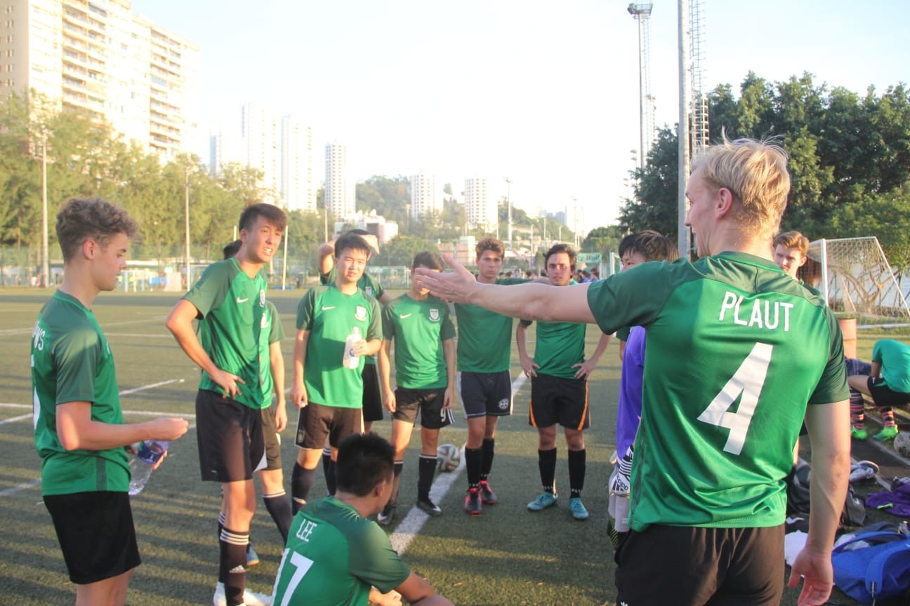 Photo of James playing football